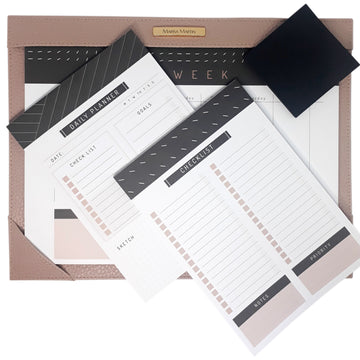 Bloco Planner Semanal A4 – Linha Noir